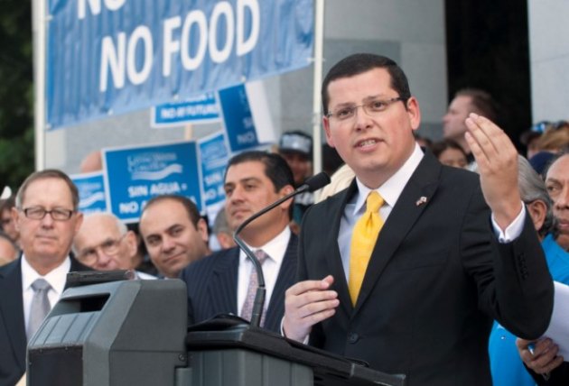 Assemblymember Rudy Salas at Water Rally in Sacramento